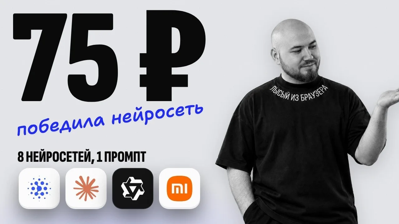 Победила нейросеть за 75 рублей! 8 нейросетей создают сайт